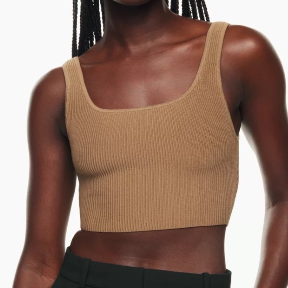 Aritzia Sculpt Knit Tank cropped